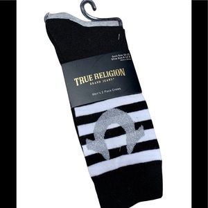 True Religion Crew Socks 2-pack